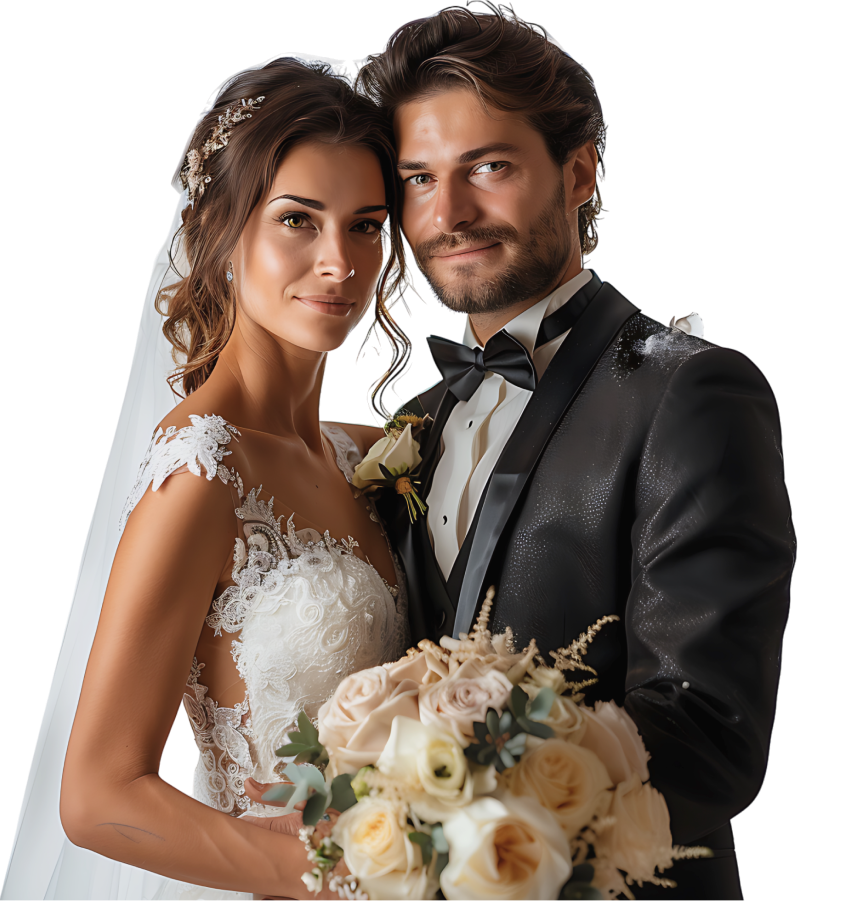Elegant wedding scene showcasing professional wedding planning and beautiful celebration setup