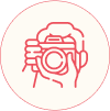 Photography service icon - professional wedding photography and videography