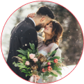 Happy couple testimonial profile photos
